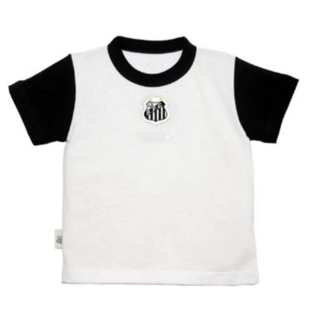 Camiseta Bicolor Meia Malha Unissex Santos 1/3 - Revedor