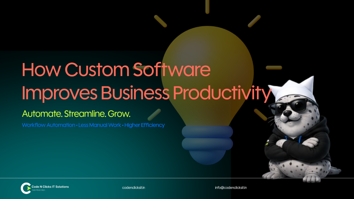 Custom software improving business productivity through workflow automation