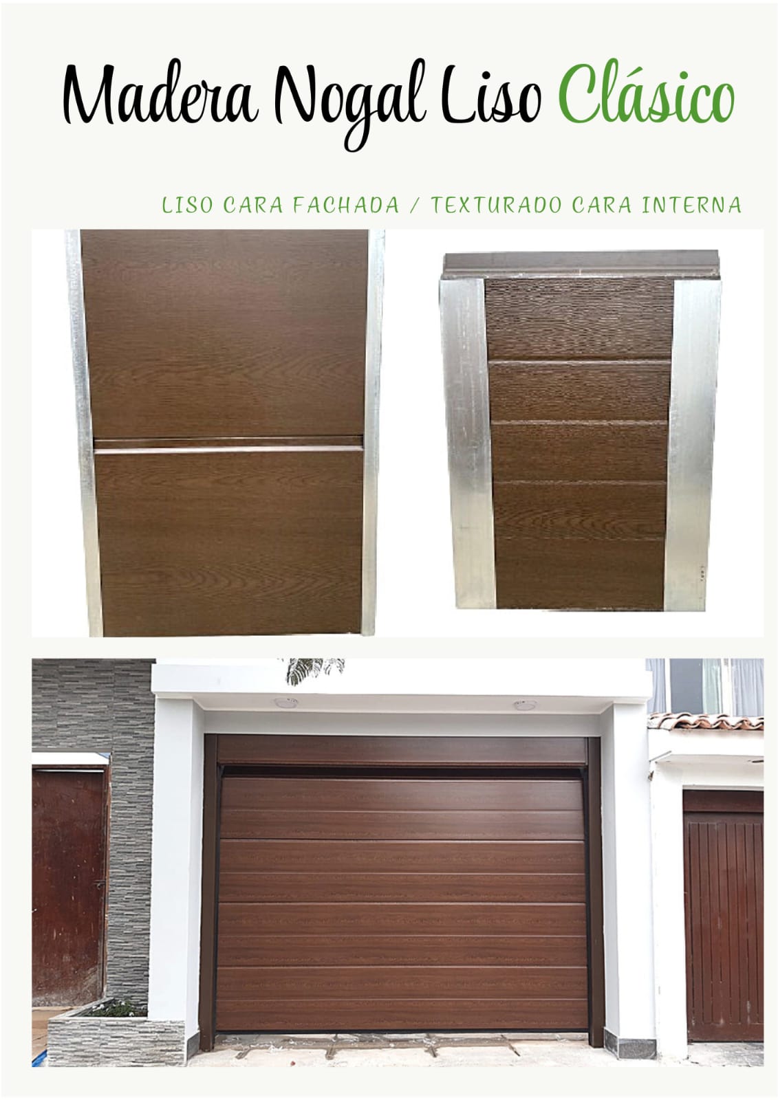 Madera Nogal Liso Clásico 