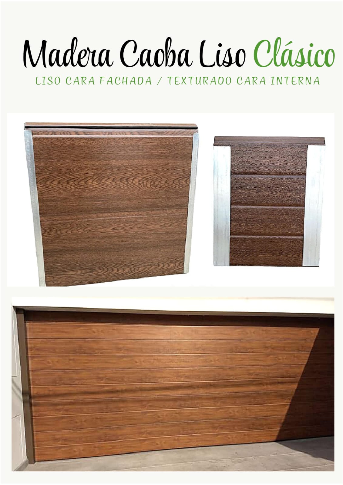 Madera Caoba Liso Clásico
