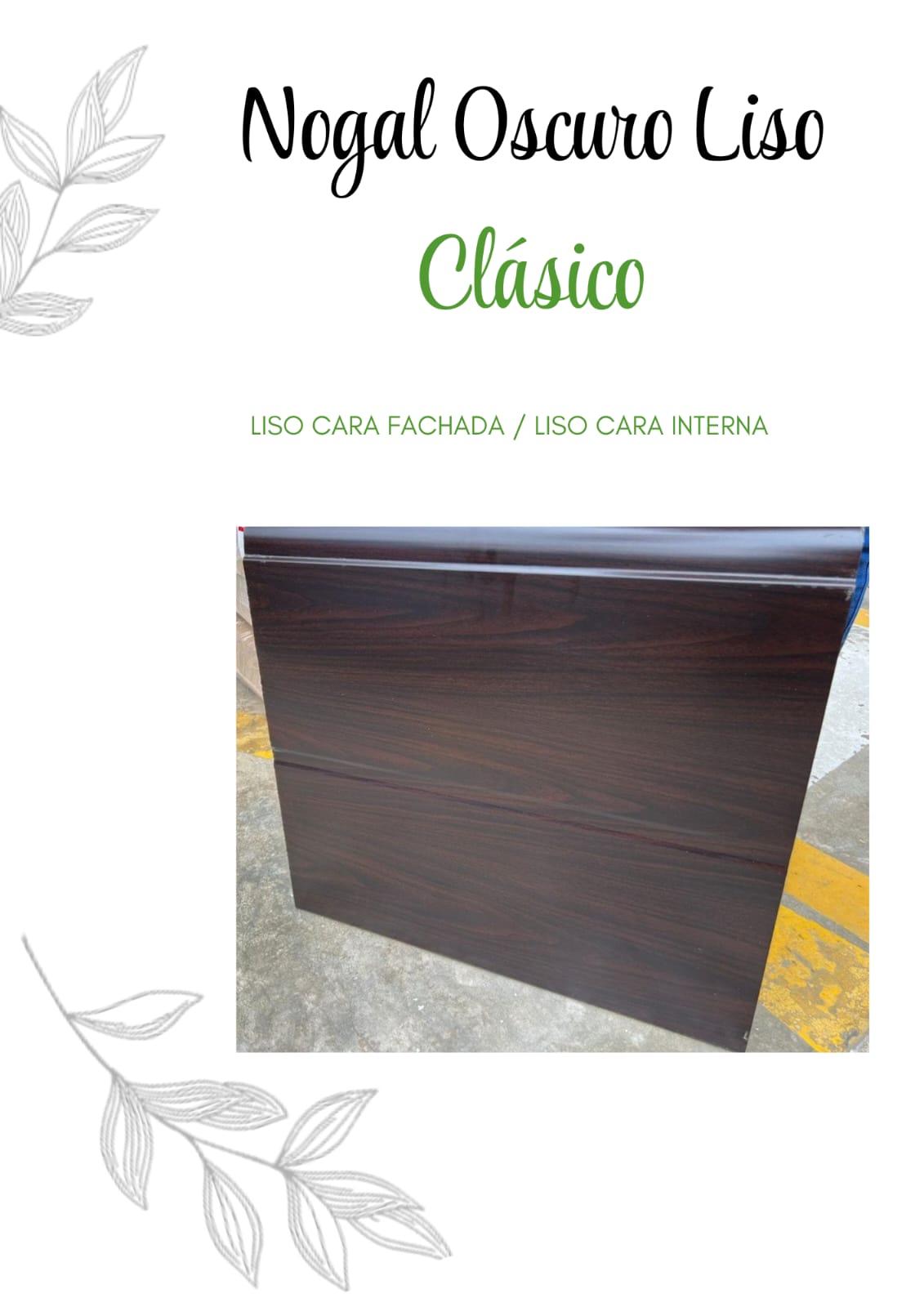 Nogal Oscuro Liso Clásico