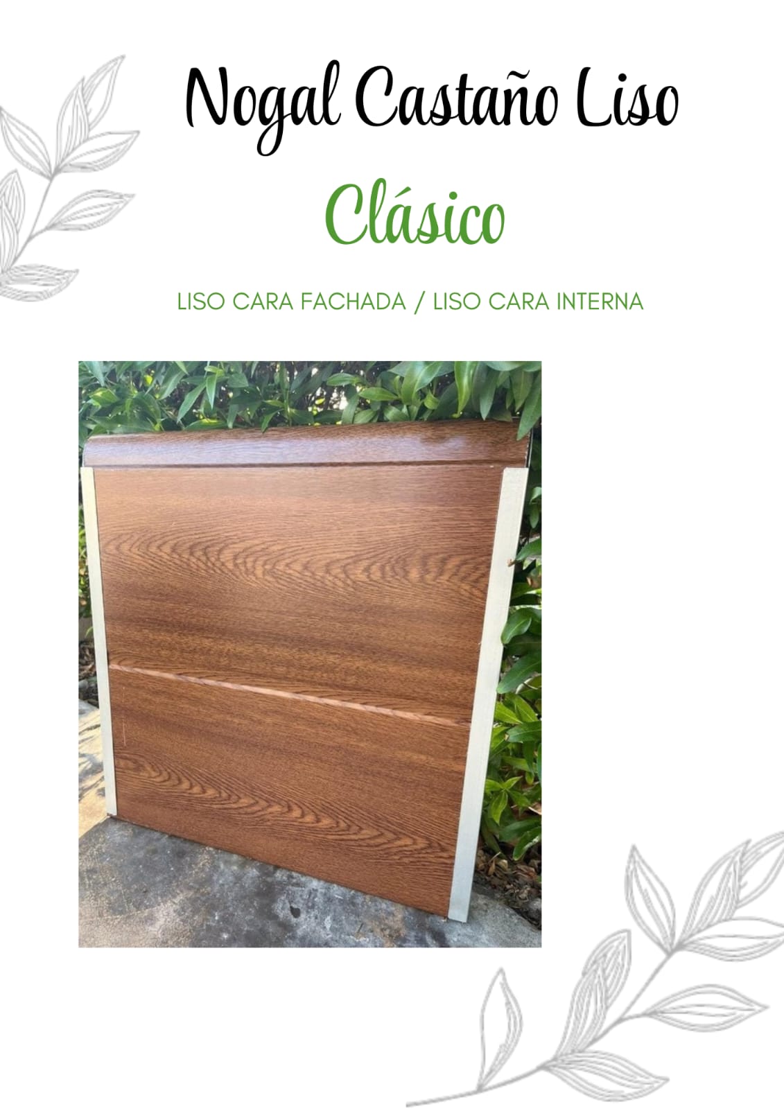 Nogal Castaño Liso Clásico