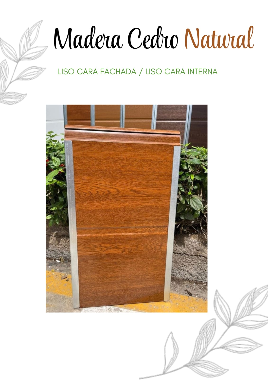 Madera Cedro Natural