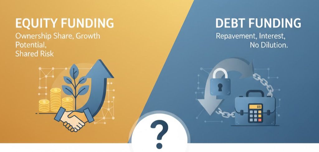 Equity vs Debt Funding: Which Is Right for Your Startup?