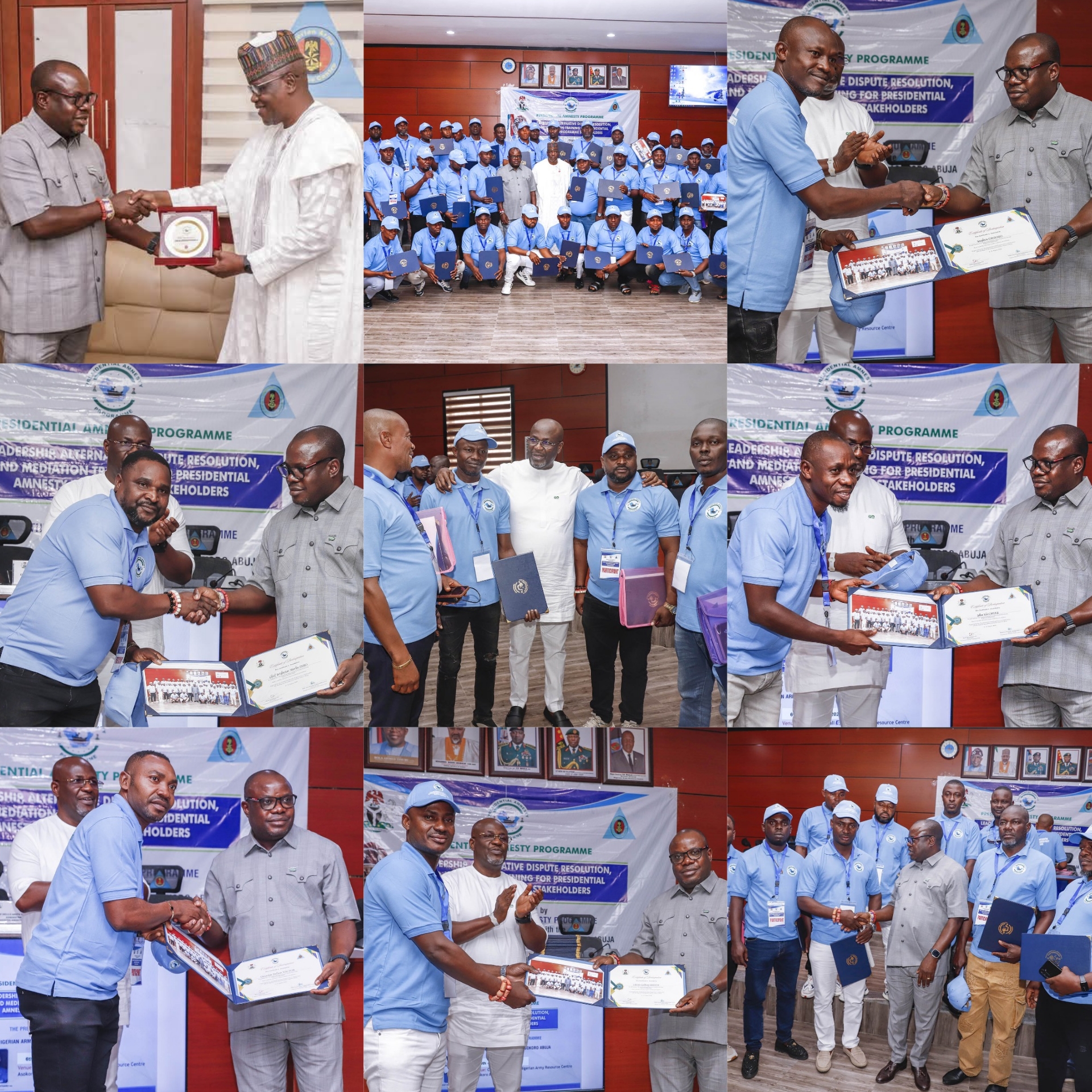 Dr.Dennis Brutu Otuaro, Presents Certificates To Batch Three Trainees