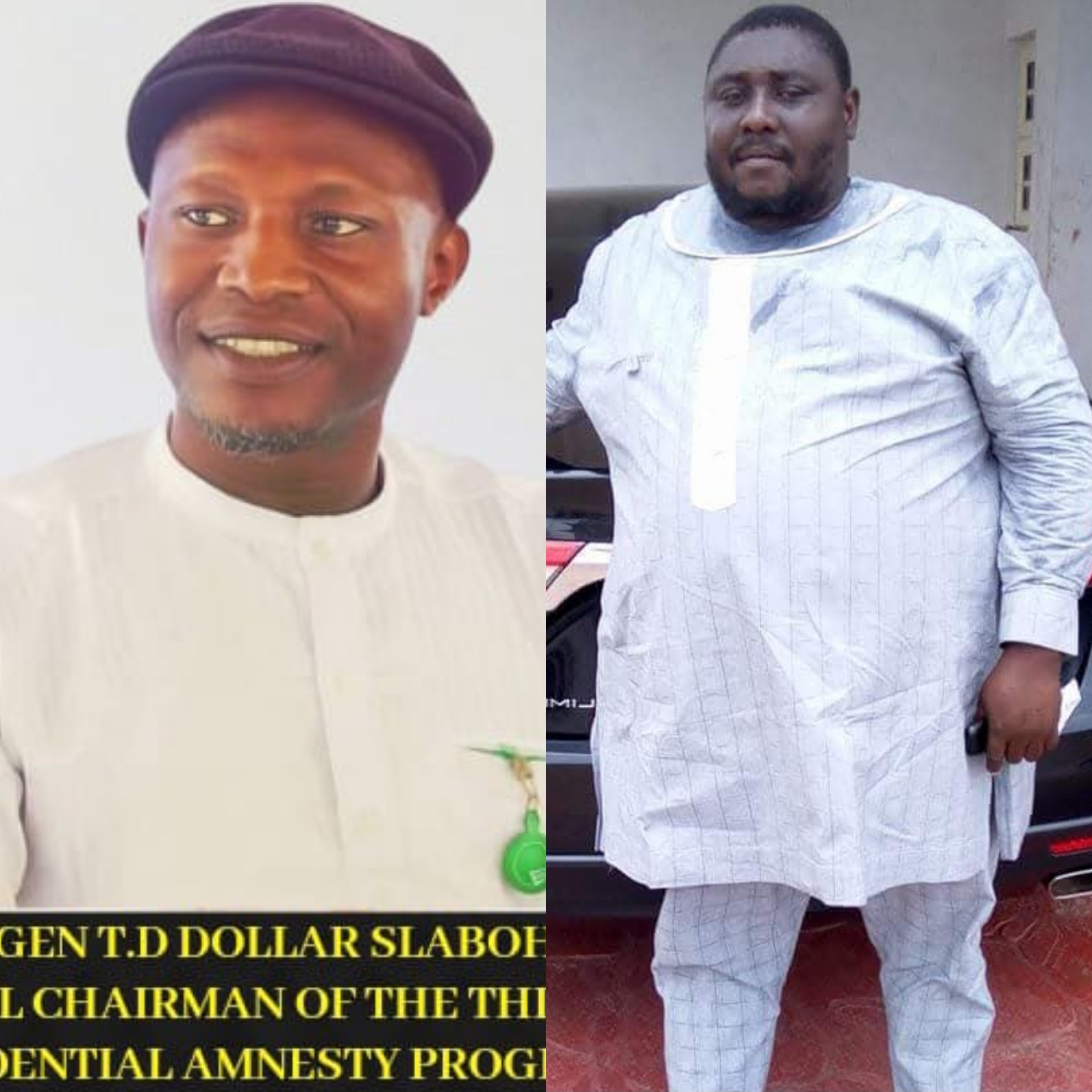Commander Ebi Pinapinawei Congratulates General Elaye Slaboh on His Victory