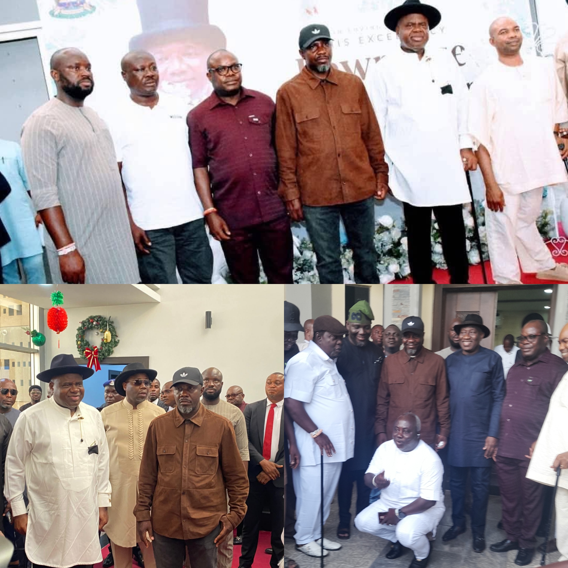 Bayelsa in Mourning: Tompolo Pays Condolence Visit to Gov. Douye Diri, Visits Ex-President Jonathan