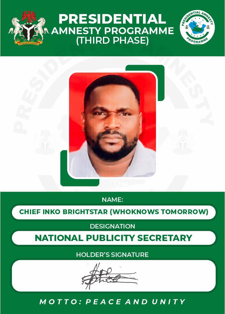 THIRD PHASE AMNESTY HAS BECOME A CHILD’S PLAY – CHIEF INKO BRIGHTSTAR RAISES CONCERN