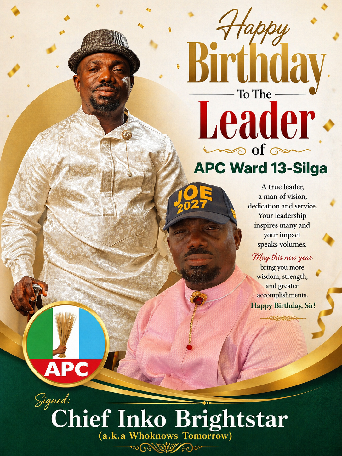On behalf of my family and the entire management of RealNaijaGist News Reporters, I heartily celebra