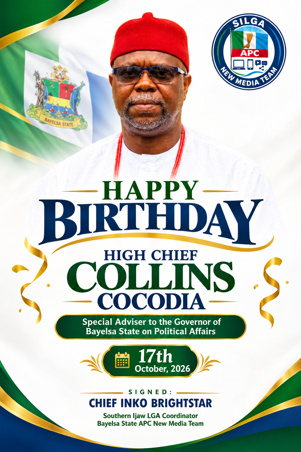 HAPPY BIRTHDAY TO HIGH CHIEF COLLINS COCODIA 