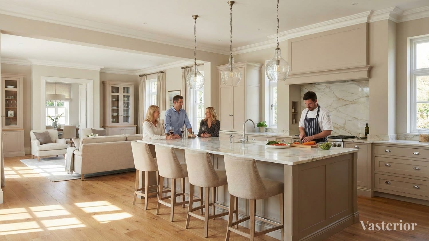 Modular Kitchen Designs 2026 – Latest Styles & Cost Guide - 6. Rustic Luxe Kitchen - 1
