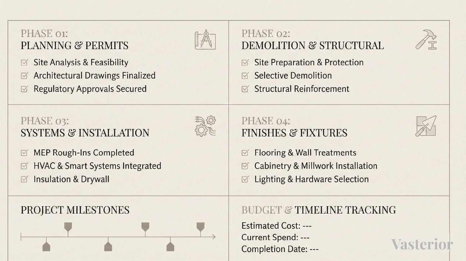 Home Renovation Checklist: Budget, Timeline & Mistakes to Avoid - Where Vasterior Approaches Renovation Differently - 1
