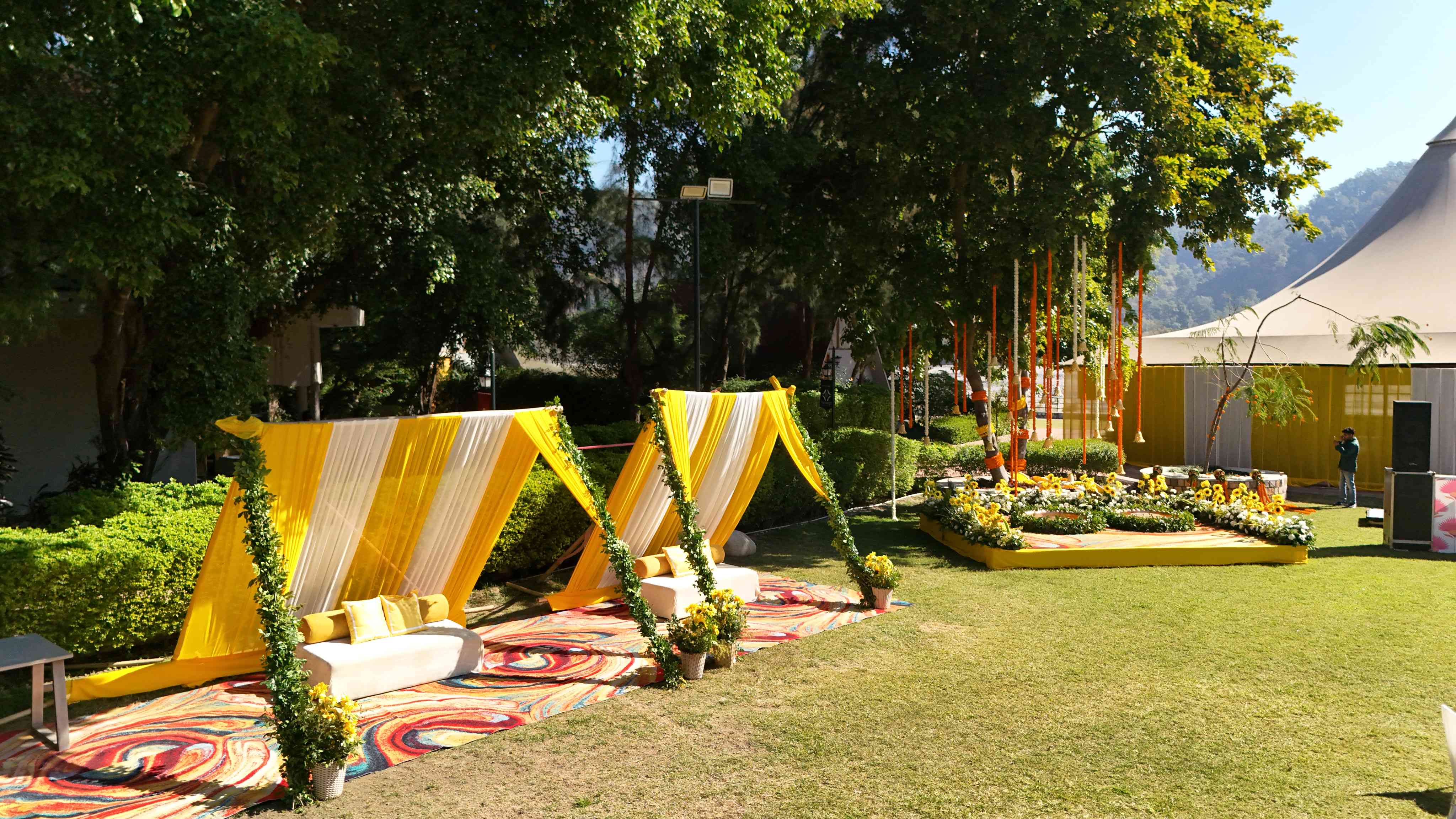 Happy couple at their dream luxury wedding in Rishikesh