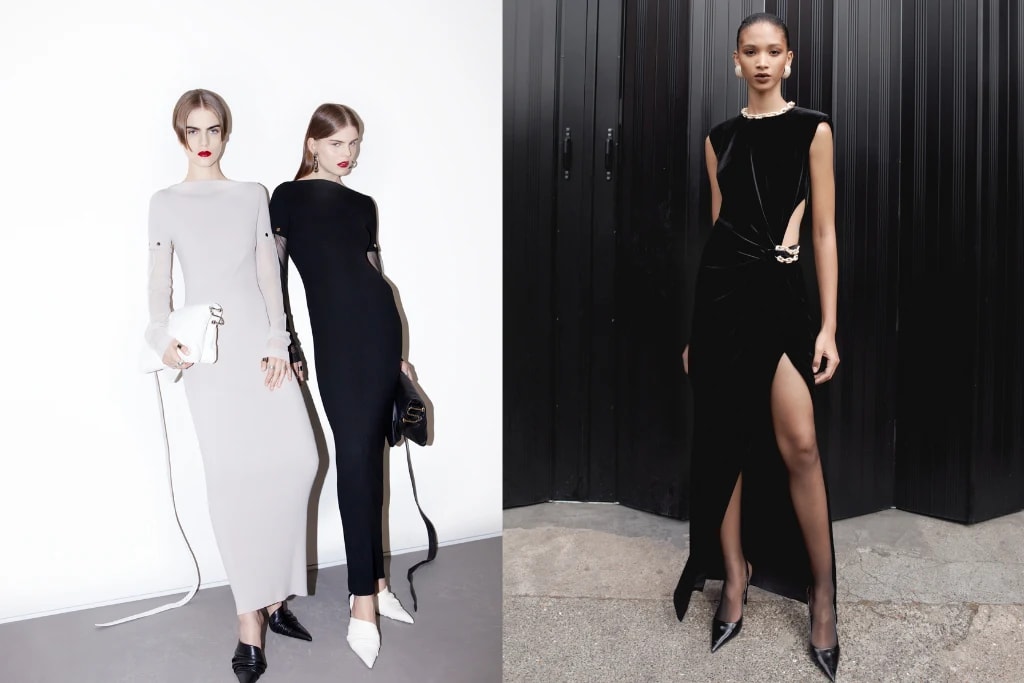  Links: SPORTMAX, Rechts: Self-Portrait