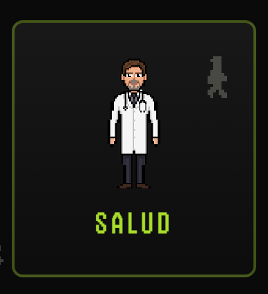La tarjeta de Salud: su personaje pixel y su color