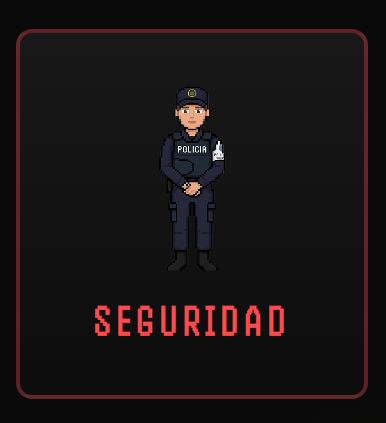 La tarjeta de Seguridad: su personaje pixel y su color