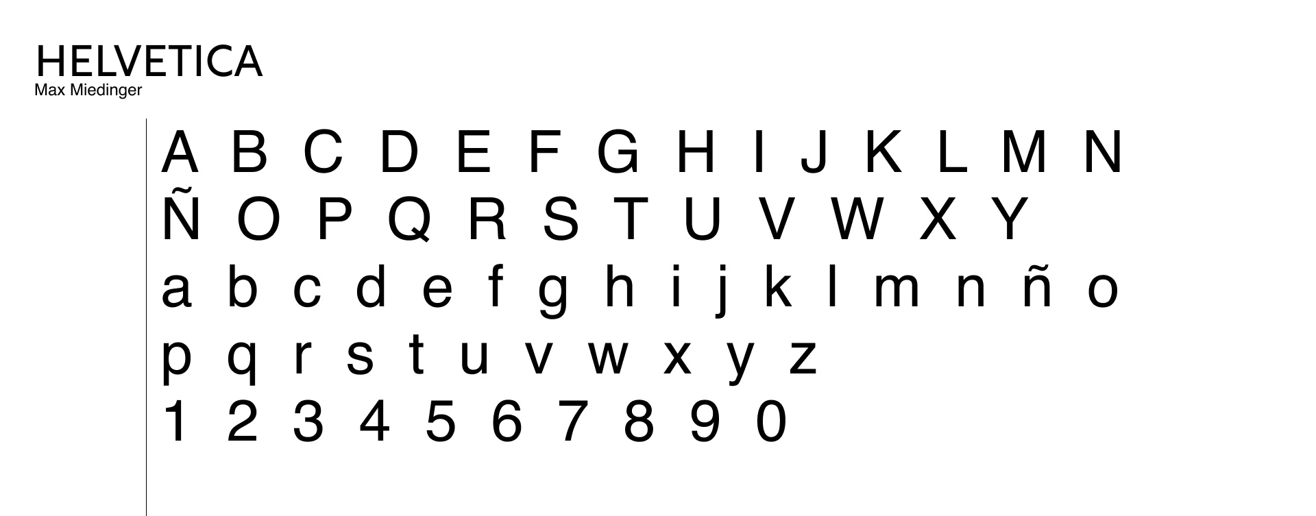 El abecedario de Helvetica