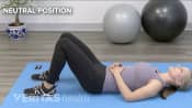 Woman lying in a neutral position