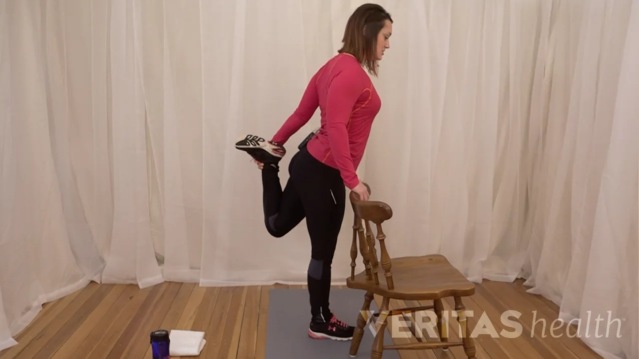 Video Standing Quadriceps Stretch for Knee Arthritis Pain Relief Arthritis health