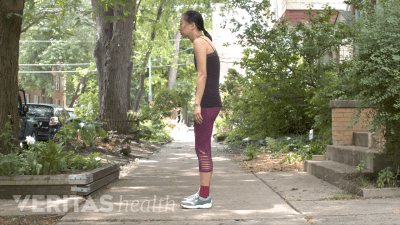 use good posture when walking