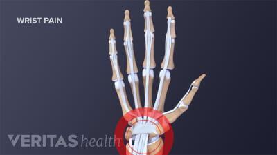 Doctor examining patient&#039;s wrist.