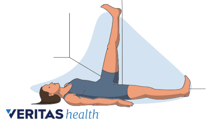 Wall hamstring stretch