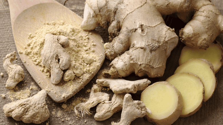 Several knobs of ginger