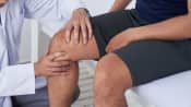 a knee examination of a patient&#039;s knee