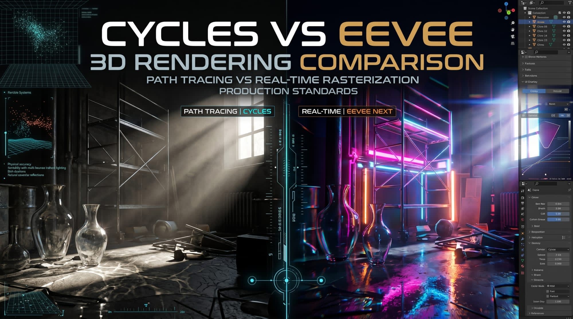 Blender Render Engines Analysis: Cycles and Eevee Comparison