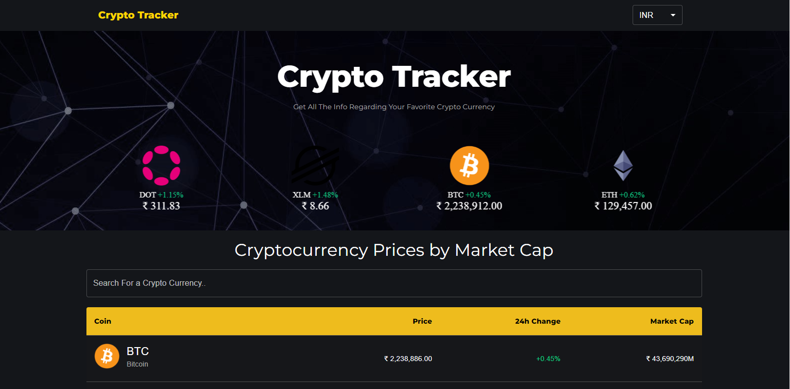 Crypto Tracker