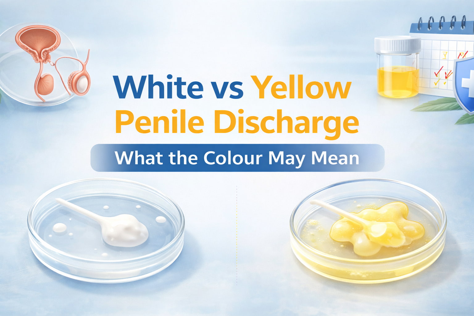 White vs Yellow Penile Discharge: What the Colour May Mean