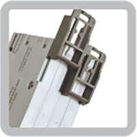 BI-STABLE DIN CLIP POSITION:
