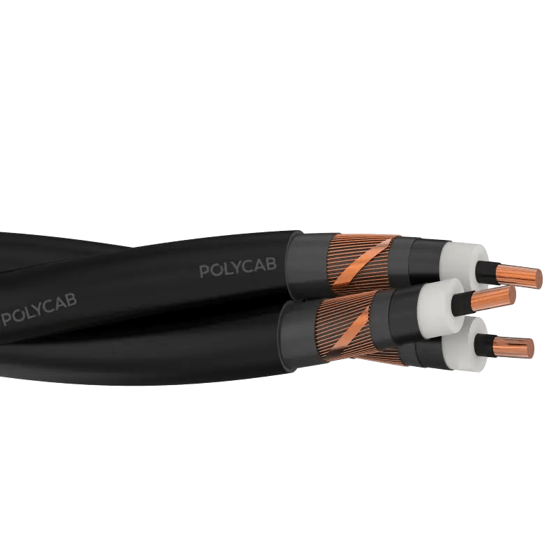 Polycab MV Cu BS 7870-4-10 12.7/22kV Triplex