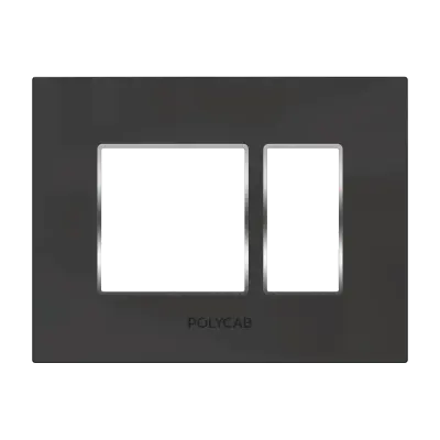 Polycab Etira Standard Plate With Chrome Collar - Silvaz