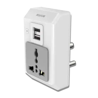 Polycab One Universal + Twin USB