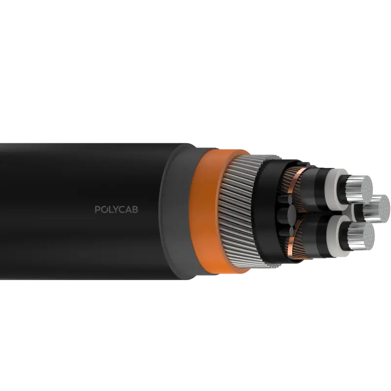 Polycab MV 3C AL XLPE ATR AS-NZS 19/33kV