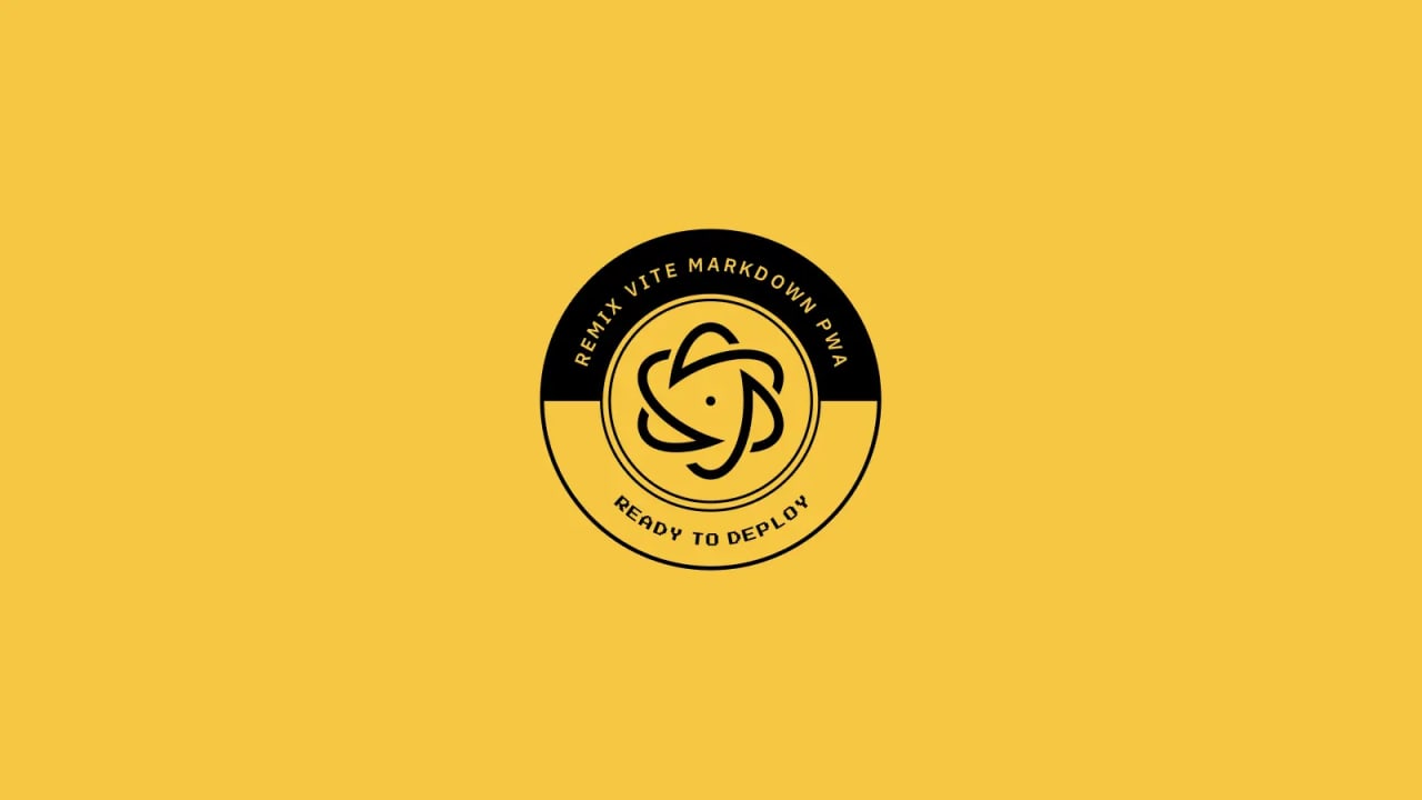 Remix Vite Markdown PWA template logo