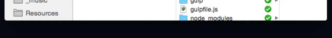 A screenshot of the OSX finder screen shows that no bottom bar is visible.