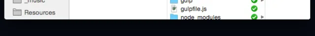 A screenshot of the OSX finder screen shows that no bottom bar is visible.