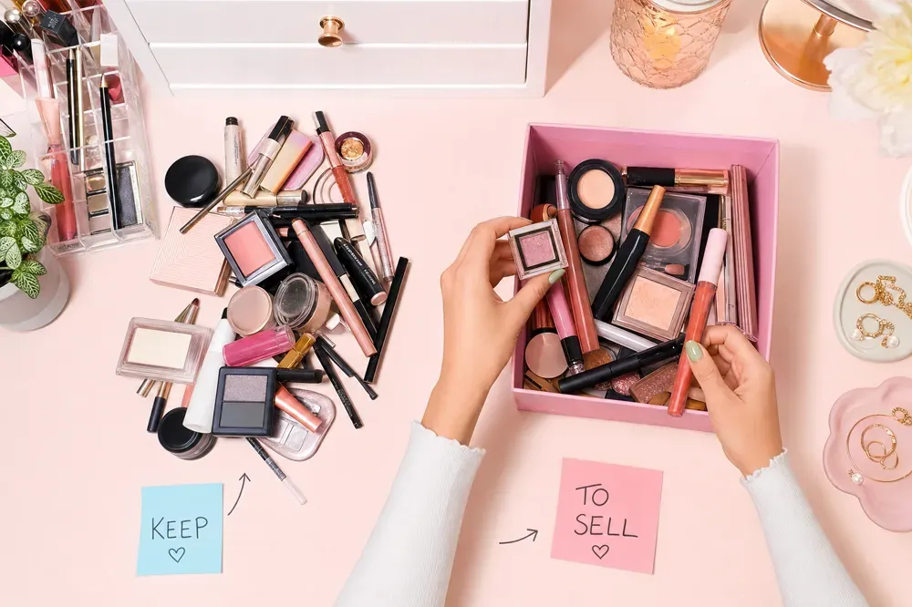 Sorting through a vanity: keep or sell