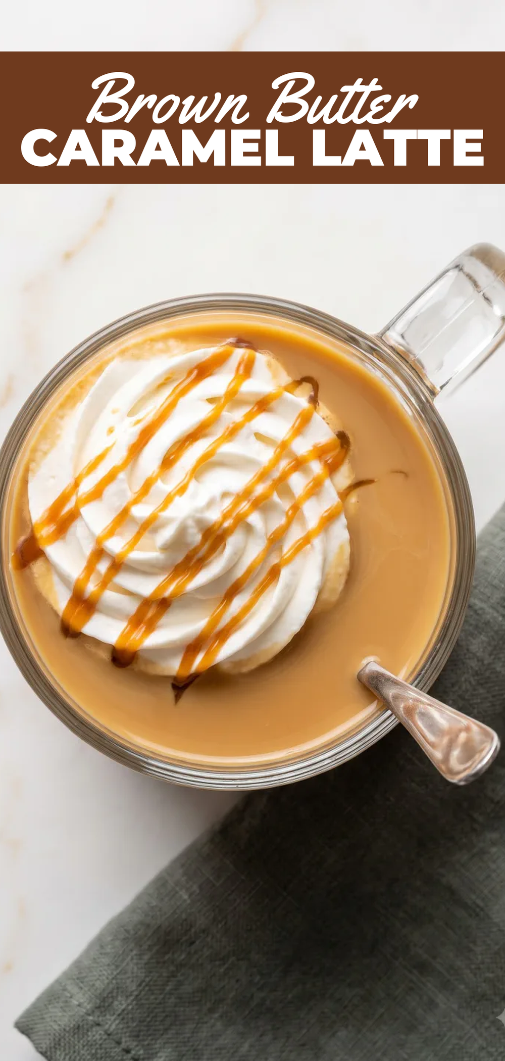 Brown Butter Caramel Latte with a Make-Ahead Caramel Sauce