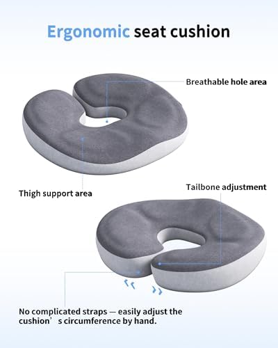 Vue 3 de Auoketuo Coussin Orthopedique Donut