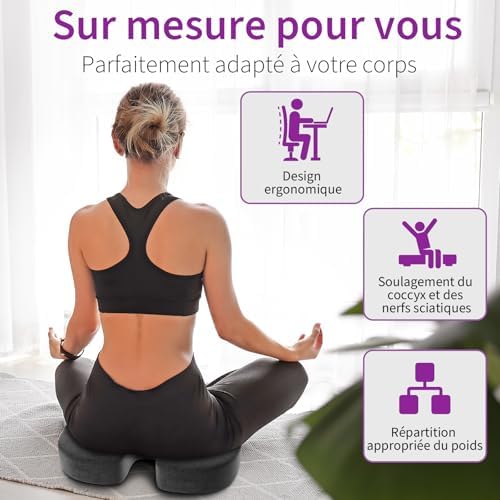 Vue 2 de Radikor Coussin Coccyx Coussin