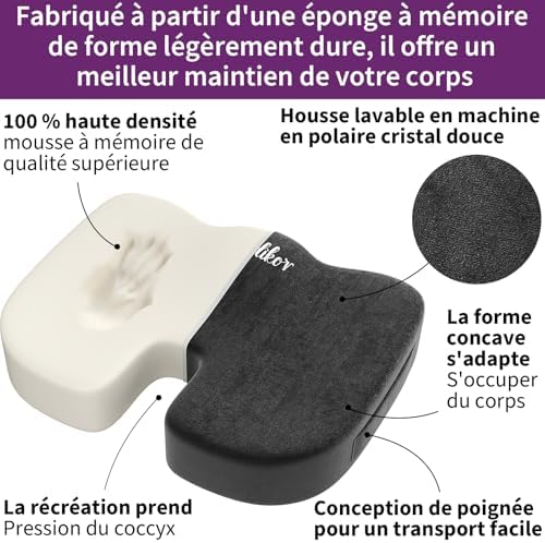 Vue 4 de Radikor Coussin Coccyx Coussin