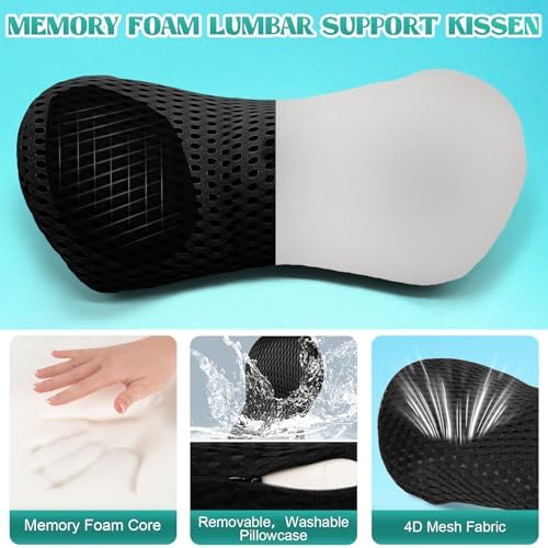 Vue 3 de Coussin Lombaire Ergonomique Soutien