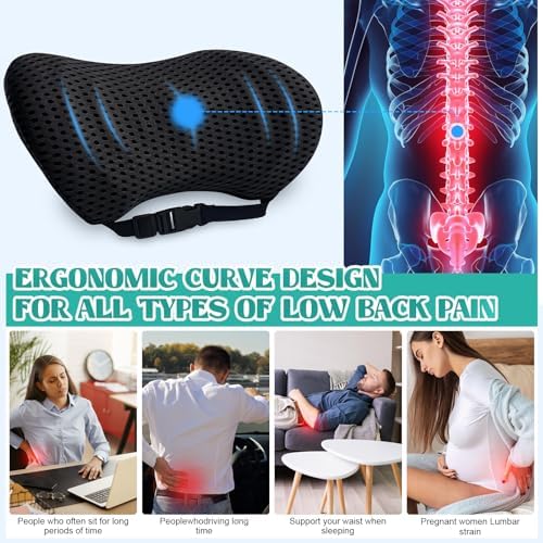 Vue 6 de Coussin Lombaire Ergonomique Soutien