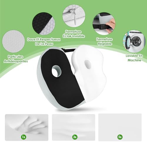 Vue 4 de Gaethra Coussin Ergonomique Assise