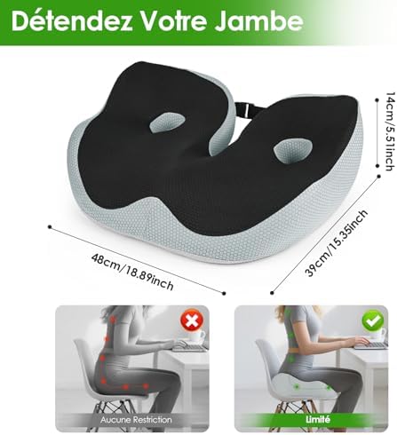 Vue 6 de Gaethra Coussin Ergonomique Assise