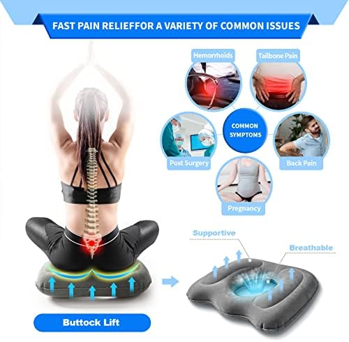 Vue 6 de Inflatoast Coussin Bureau Coccyx