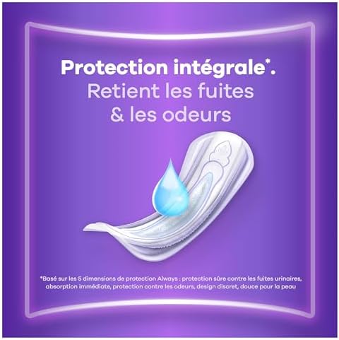 Vue 2 de Always Discreet Serviettes Pour